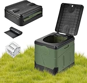 OTraki Campingtoilette Faltbar Mobile Trenntoilette